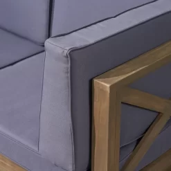 Comores 12pc Acacia U-Shaped Sectional Sofa Set With Fire Pit - Gray/Dark Gray - Christopher Knight Home -Quality Garden Outdoor Store GUEST 8579486d ea38 42b7 af17 7cdbaa81c7fa