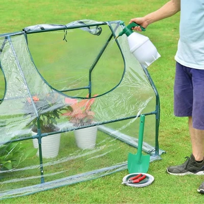 Aoodor Mini 4 Ft. X 2 Ft. X2 Ft. Greenhouse Zipper Doors 2 Aoodor Mini 4 Ft. X 2 Ft. X2 Ft. Greenhouse Zipper Doors - Image 2