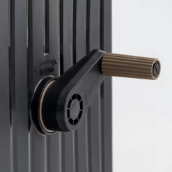 IRIS All-In-One Hideaway Sun Protective Portable And Retractable Hose Reel For 1/2" Hoses Storage Box, Black