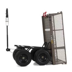 Gorilla Cart GORMP-12 5 Cubic Feet 1200 Pound Capacity Heavy Duty Durable Steel Multi Use Quick Dump Wagon Utility Cart W/ 2 In 1 Towing Handle, Gray -Quality Garden Outdoor Store GUEST 87e65bce 289e 4f1e 86b7 ea04a90ddabe