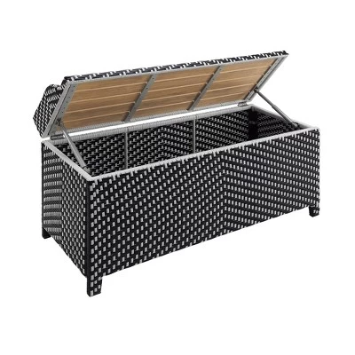 2pc Maksville Aluminum Patio Loveseat & Storage Bench - MiBasics 12 2pc Maksville Aluminum Patio Loveseat & Storage Bench - MiBasics - Image 12
