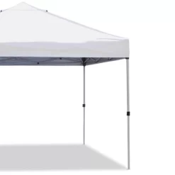 Z-Shade Angled Leg Canopy Tent With Push Button Locking System And 4 Pack Of 5 Pound Plastic Concrete Filled Leg Weight Plates, White -Quality Garden Outdoor Store GUEST 8ca2e371 25b8 4a8e b87d bb086829f82c