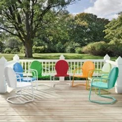 Griffith Metal Chair Tangerine - Crosley -Quality Garden Outdoor Store GUEST 8cc4f3a1 af3e 4329 8d39 22249a8c3b0b