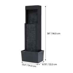 Teamson Home Athena 38 Inch Outdoor Solar Fountain With LED Lights -Quality Garden Outdoor Store GUEST 8e0d6c4c 9a02 4bfb 8687 a3ffee82aad5