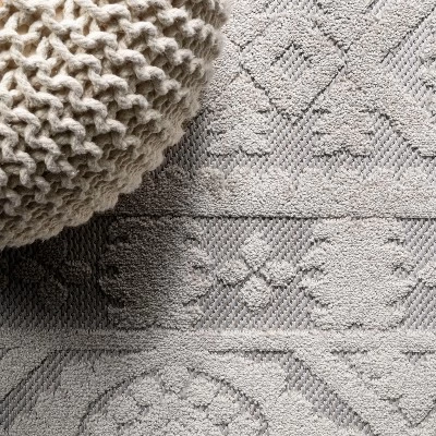 Citta High-Low Pile Mediterranean Tile Indoor/Outdoor Area Rug - JONATHAN Y 2 Citta High-Low Pile Mediterranean Tile Indoor/Outdoor Area Rug - JONATHAN Y - Image 2