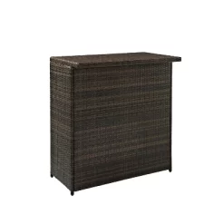 Palm Harbor 3pc Outdoor Wicker Bar Set - Brown - Crosley 19 Palm Harbor 3pc Outdoor Wicker Bar Set - Brown - Crosley -Quality Garden Outdoor Store GUEST 8f15f26b 1c92 4355 9aef ab2fd796ef10