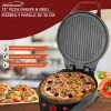 Brentwood 1200 Watt 12 Inch Non Stick Pizza Maker And Grill In Red