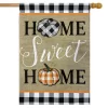 Home Sweet Home Pumpkins Burlap Fall House Flag 28" X 40" Briarwood Lane