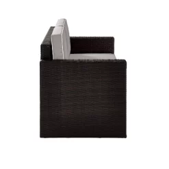 Palm Harbor Outdoor Wicker Loveseat In Brown With Gray Cushions - Crosley 9 Palm Harbor Outdoor Wicker Loveseat In Brown With Gray Cushions - Crosley -Quality Garden Outdoor Store GUEST 90989002 85e3 44ad 92ca f9be7286d42d