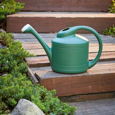 Southern Patio Large 2 Gallon Plastic Rainfall Garden Plant Watering Can, Green 4 Southern Patio Large 2 Gallon Plastic Rainfall Garden Plant Watering Can, Green - Image 4