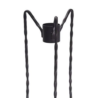 31" Iron Gazing Globe Ball Stand Spiked Black Powder Coat Finish - ACHLA Designs 2 31" Iron Gazing Globe Ball Stand Spiked Black Powder Coat Finish - ACHLA Designs - Image 2