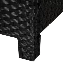 Outsunny 20" Outdoor Ottoman, PE Plastic Rattan Wicker, Fade-Resistant Patio Footrest With Soft Cushion, Steel Frame -Quality Garden Outdoor Store GUEST 92d96f63 0b33 473e bac5 99df04b499bb