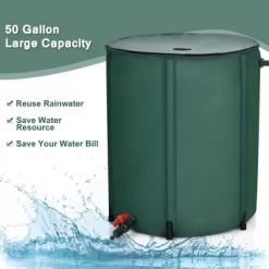 Costway 53 Gallon Portable Rain Barrel Water Collector Collapsible Tank W/Spigot Filter -Quality Garden Outdoor Store GUEST 94052c6f 13c9 4d05 98af 55ae1a9e0ede