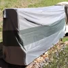 Sunnydaze Decor Sunnydaze Outdoor Weather-Resistant Heavy-Duty Polyester With PVC Backing Firewood Log Rack Cover - Gray And Green