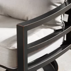 Oakland Living 5pc Swivel Rocking Aluminum Outdoor Dining Set Copper/Gray -Quality Garden Outdoor Store GUEST 945b0a06 5cf6 45c5 b2ab c87b9561c08c 1