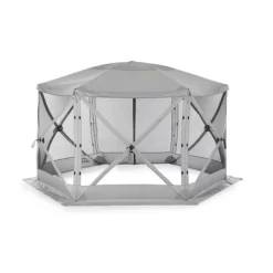 CLAM Quick-Set Escape 11.5' X 11.5' Portable Pop-Up Outdoor Camping Gazebo Screen Tent 6 Sided Canopy Shelter And Carry Bag With 6 Wind And Sun Panels -Quality Garden Outdoor Store GUEST 94b294e2 91f1 442c bac2 1bffbbc9635b