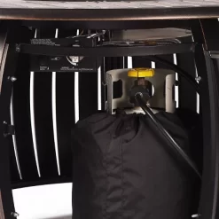 Oakland Living 5pc Deep Seating Aluminum Outdoor Patio Fire Pit Dining Set With Stripe Pattern Fire Table Copper/Gray -Quality Garden Outdoor Store GUEST 94c63f52 4fb8 4296 a502 d6ebe869b98d