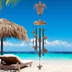 Dawhud Direct 32" H Rustic Turtles Wind Chimes -Quality Garden Outdoor Store GUEST 95cdc7c0 7ce4 4021 8d50 4274201ac17d