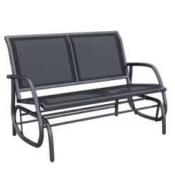 Outsunny 2-Person Outdoor Glider Bench Patio Double Swing Rocking Chair Loveseat W/Power Coated Steel Frame For Backyard Garden Porch 16 Outsunny 2-Person Outdoor Glider Bench Patio Double Swing Rocking Chair Loveseat W/Power Coated Steel Frame For Backyard Garden Porch -Quality Garden Outdoor Store GUEST 95e5bbd1 96ed 49a8 8df7 92623753ae11