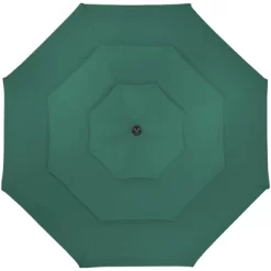 Northlight 9.75ft Outdoor Patio Market Umbrella With Hand Crank And Tilt, Green