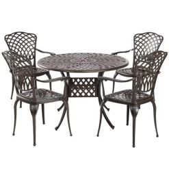 Kinger Home Arden 5-Piece Outdoor Dining Table Set With A Cast Aluminum Frame, Bronze 14 Kinger Home Arden 5-Piece Outdoor Dining Table Set With A Cast Aluminum Frame, Bronze -Quality Garden Outdoor Store GUEST 96b0f946 1338 4a42 8db0 7da0330c4975
