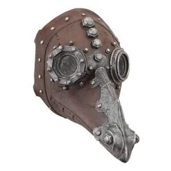Design Toscano Doctor Of Death Steampunk Plague Sculptural Mask: Set Of Two