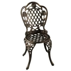 3pc Rose Ornate Traditional Patio Bistro Set - Bronze - Oakland Living -Quality Garden Outdoor Store GUEST 9829a325 6567 4dd7 ac01 7adccb4520a7