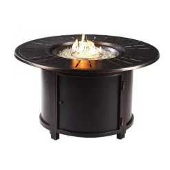 44" Round 55000 BTUs Aluminum Propane Fire Pit Table With Two Covers - Oakland Living -Quality Garden Outdoor Store GUEST 98aa0552 64bd 4632 ac07 d3ad8d6b4511