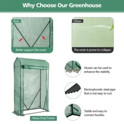 Costway 39'' X 20'' X 67'' Walk-in Garden Greenhouse Hot House Tomato Plant Warm House -Quality Garden Outdoor Store GUEST 98d5007d 4501 4393 b762 f89a482d2c51