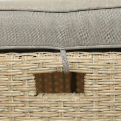 6pc Outdoor Wicker Conversation Set With Arm Chairs, Sofa, Ottomans & Coffee Table - Brown - GODEER -Quality Garden Outdoor Store GUEST 99c6ffe6 1243 4c96 860c 1690f2a1316d