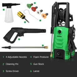 IronMax 3500PSI Electric Pressure Washer 2.6GPM 1800W W/ 4 Nozzles & Foam Lance OrangeGreen 13 IronMax 3500PSI Electric Pressure Washer 2.6GPM 1800W W/ 4 Nozzles & Foam Lance OrangeGreen -Quality Garden Outdoor Store GUEST 9a593fbe d82d 45bf 8a9f 3f1abd4ddf44