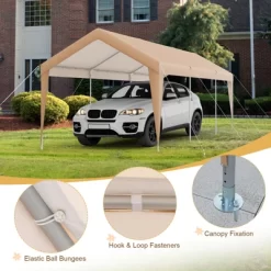 Costway 10x20FT Patio Heavy Duty Carport Garage Steel All-Weather Tent Outdoor Shelter -Quality Garden Outdoor Store GUEST 9b5baf9a 624b 4ef7 aa29 855c6141caf4