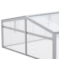 Outsunny 39" Aluminum Vented Cold Frame Mini Greenhouse Kit With Adjustable Roof, Polycarbonate Panels, & Strong Design -Quality Garden Outdoor Store GUEST 9cdbfe47 50eb 4e62 b7cb 08be655e4a8d