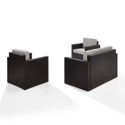 Palm Harbor 3pc All-Weather Wicker Patio Seating Set - Gray - Crosley 7 Palm Harbor 3pc All-Weather Wicker Patio Seating Set - Gray - Crosley -Quality Garden Outdoor Store GUEST 9cfad83f 7d7f 4604 ba36 48609b47d6f8