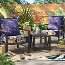 Arete Outdoor Pillow Back Navy - Threshold™