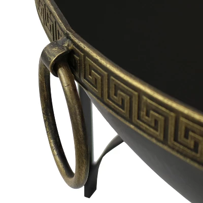 Sunnydaze Decor Sunnydaze Outdoor Camping Or Backyard Steel Contemporary Fire Pit Bowl With Handles And Spark Screen - 26" - Black 2 Sunnydaze Decor Sunnydaze Outdoor Camping Or Backyard Steel Contemporary Fire Pit Bowl With Handles And Spark Screen - 26" - Black - Image 2