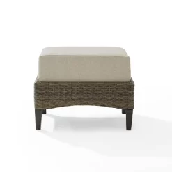 Rockport Outdoor Ottoman - Oatmeal/Light Brown - Crosley 12 Rockport Outdoor Ottoman - Oatmeal/Light Brown - Crosley -Quality Garden Outdoor Store GUEST 9ebcd100 a343 4159 96a8 b94877c42c12