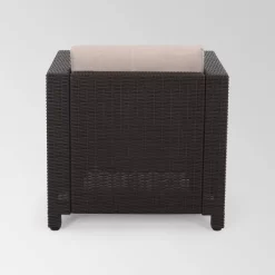 Waverly 2pk Faux Wicker Club Chairs - Brown/Beige - Christopher Knight Home