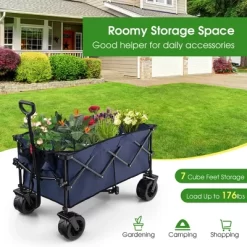 Costway Folding Collapsible Wagon Utility Garden Cart W/ Wide Wheels Adjustable Handle 14 Costway Folding Collapsible Wagon Utility Garden Cart W/ Wide Wheels Adjustable Handle -Quality Garden Outdoor Store GUEST a029ceb9 9336 4f02 90bc e697b1a51202