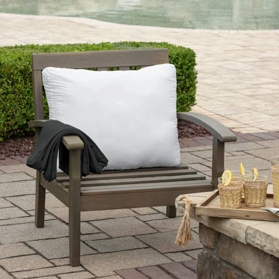 19" X 24" X 8" ProFoam Outdoor Plush Deep Seat Back Cushion Slate Gray - Arden Selections 3 19" X 24" X 8" ProFoam Outdoor Plush Deep Seat Back Cushion Slate Gray - Arden Selections - Image 3