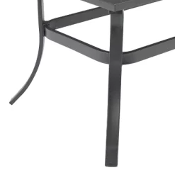 Dahlia Outdoor Tempered Glass Rectangular Coffee Table Matte Black/Brown - Crosley -Quality Garden Outdoor Store GUEST a287dff6 27e8 4a65 aee9 76d4c99c0282