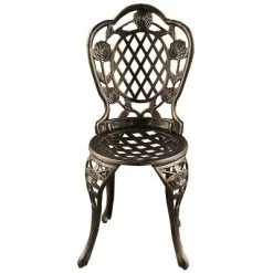 3pc Rose Ornate Traditional Patio Bistro Set - Bronze - Oakland Living -Quality Garden Outdoor Store GUEST a2a0ed5e b25e 4f6c a061 06c4632f7a08