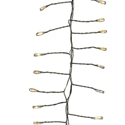 Kurt Adler 7.8-Foot 240-Light Twinkle Warm White LED Fairy Light Cluster Garland