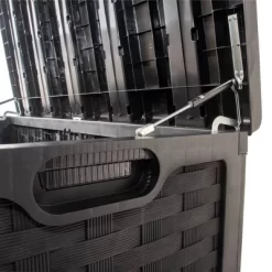 Starplast 153 Gallon Plastic Deck Box Black -Quality Garden Outdoor Store GUEST a35af031 4708 45a7 9043 0675fac7d2bf