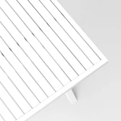 Seabury Steel 6 Person Rectangle Patio Dining Table, Outdoor Furniture - White - Threshold™ -Quality Garden Outdoor Store GUEST a3c71041 0c9b 4c32 a6e7 1742910ca65d