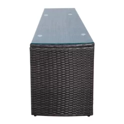 4pc Wicker Half-Moon Patio Set With Cushions - Brown/Beige - GODEER 30 4pc Wicker Half-Moon Patio Set With Cushions - Brown/Beige - GODEER -Quality Garden Outdoor Store GUEST a3f47342 5b42 4324 815a 6ce8efb0e7de