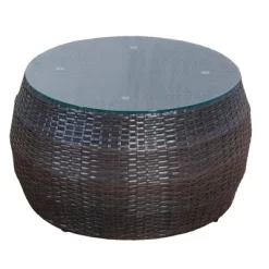 4pc Wicker Half-Moon Patio Set With Cushions - Brown/Beige - GODEER 27 4pc Wicker Half-Moon Patio Set With Cushions - Brown/Beige - GODEER -Quality Garden Outdoor Store GUEST a4388e39 0ac5 4495 8135 3150a24b6f52