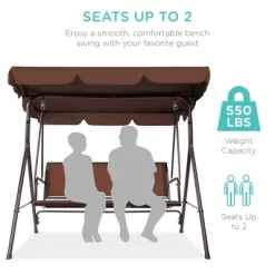 Best Choice Products 2-Seater Outdoor Adjustable Canopy Swing Glider Patio Bench W/ Textilene, Steel Frame 13 Best Choice Products 2-Seater Outdoor Adjustable Canopy Swing Glider Patio Bench W/ Textilene, Steel Frame -Quality Garden Outdoor Store GUEST a4a8cbf5 9184 474a bdf8 b5562b344c25