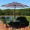 Sunnydaze Decor Sunnydaze Outdoor Aluminum Patio Umbrella, Tilt, And Crank - 9'