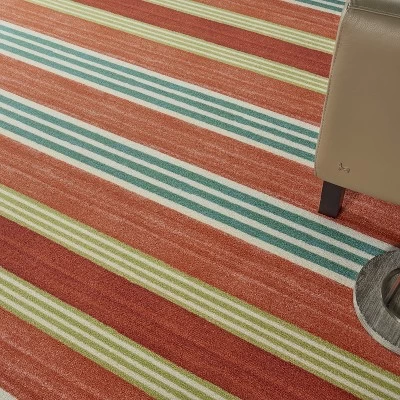 Waverly Sun N Shade SND71 Green/Teal Indoor/Outdoor Area Rug 7 Waverly Sun N Shade SND71 Green/Teal Indoor/Outdoor Area Rug - Image 7